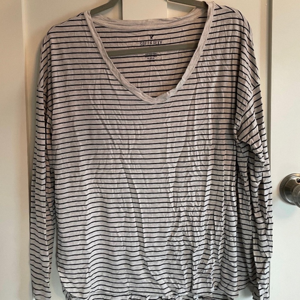 Long sleeve stripped